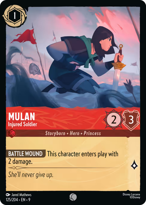 Mulan - Injured Soldier